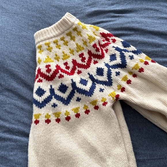Excellent condition J Crew wool Fair Isle sweater - Picture 4 of 7